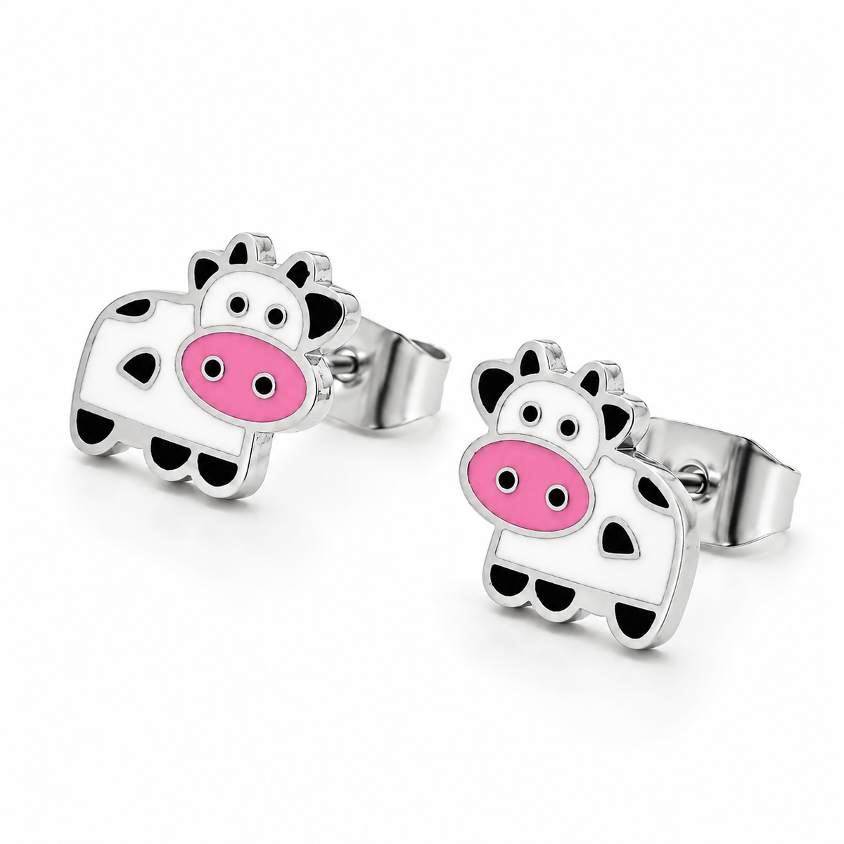 Barnyard Cow Stud Earrings