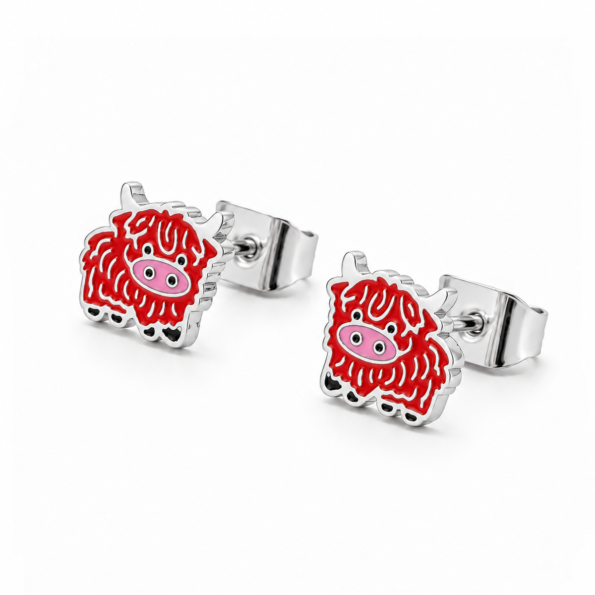 Highland Cow Stud Earrings