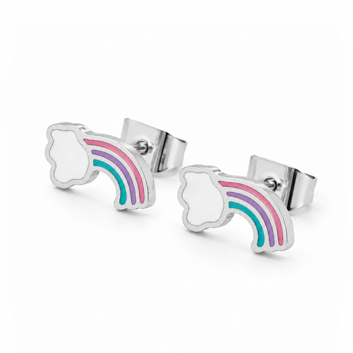 Rainbow Wishes Stud Earrings