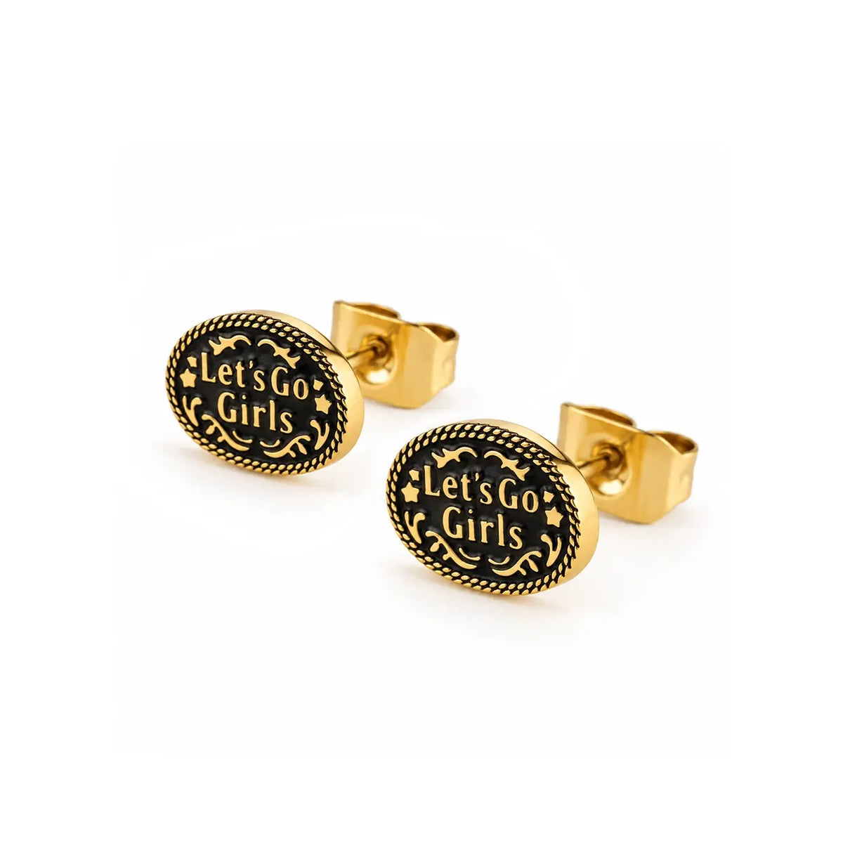Rodeo Buckle Stud Earrings