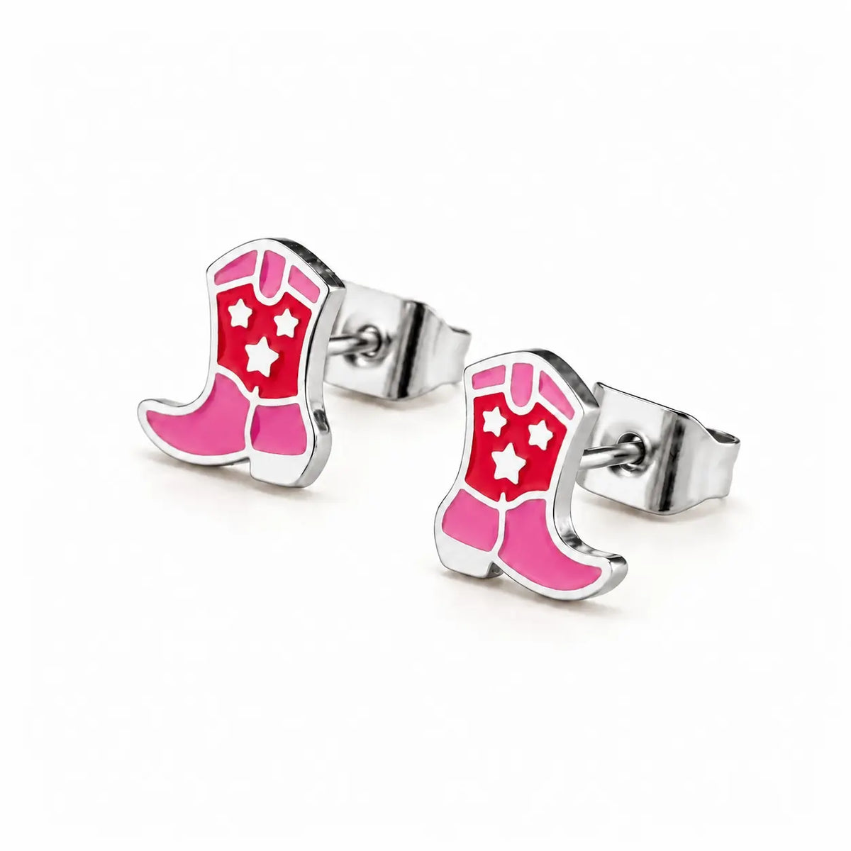 Cowgirl Boots Stud Earrings