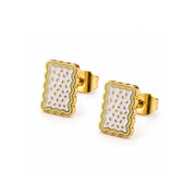Frosted Pastry Stud Earrings