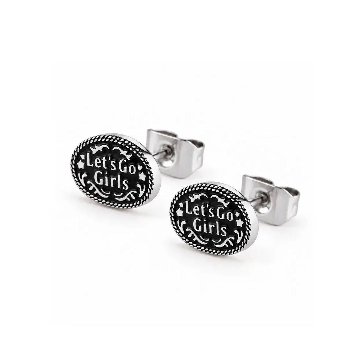 Rodeo Buckle Stud Earrings