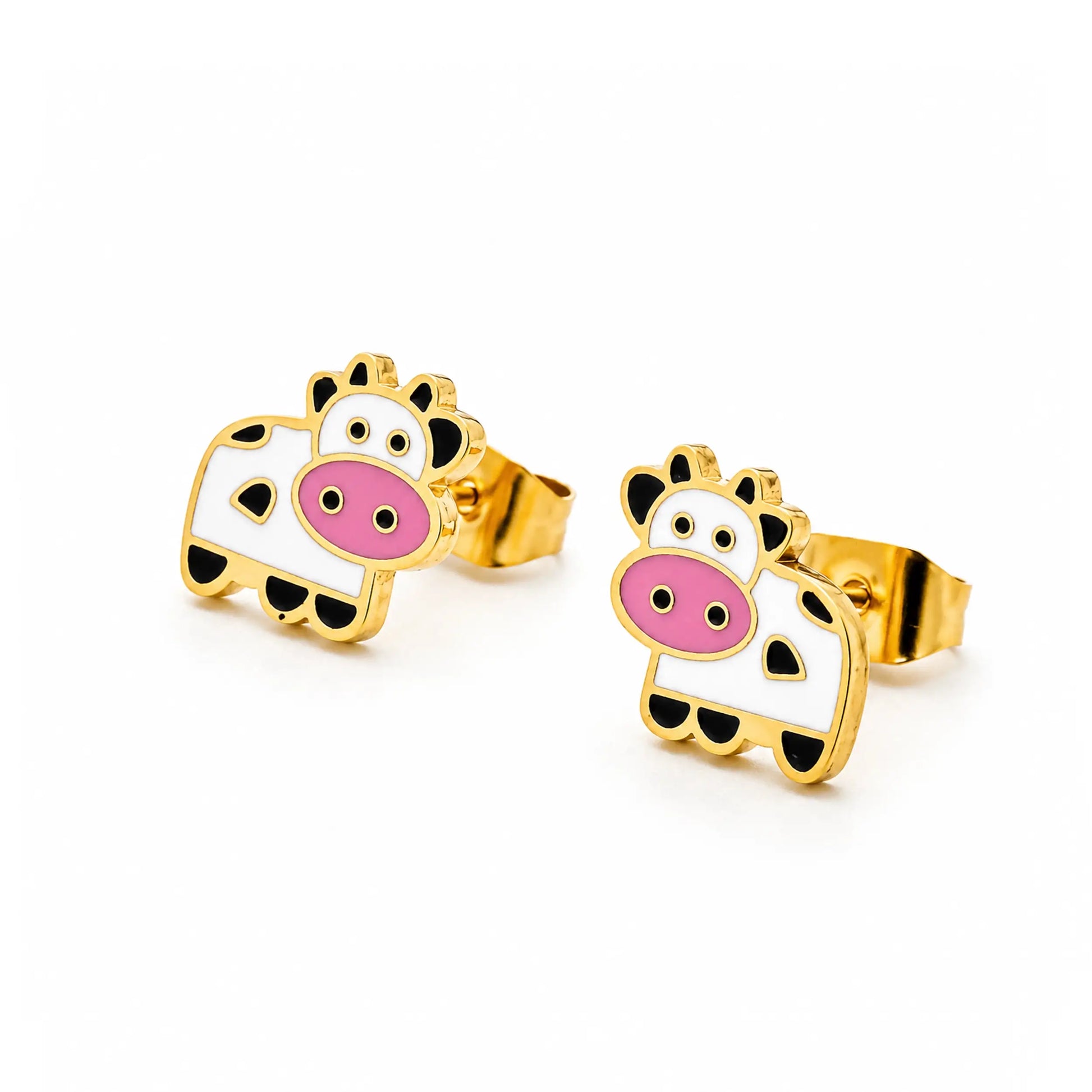 Barnyard Cow Stud Earrings