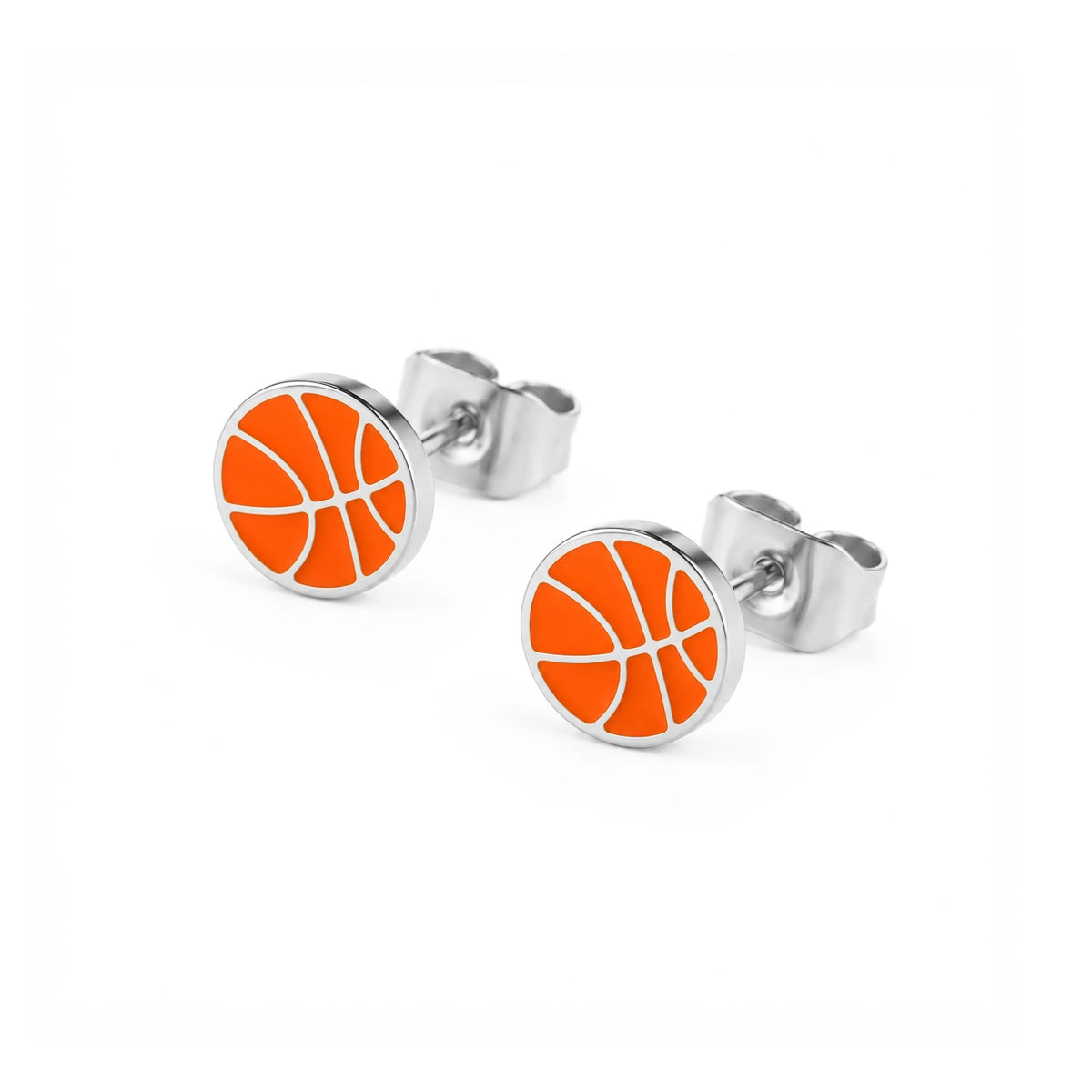 Basketball Kid Stud Earrings