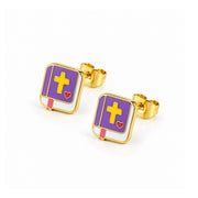 Little Bible Stud Earrings