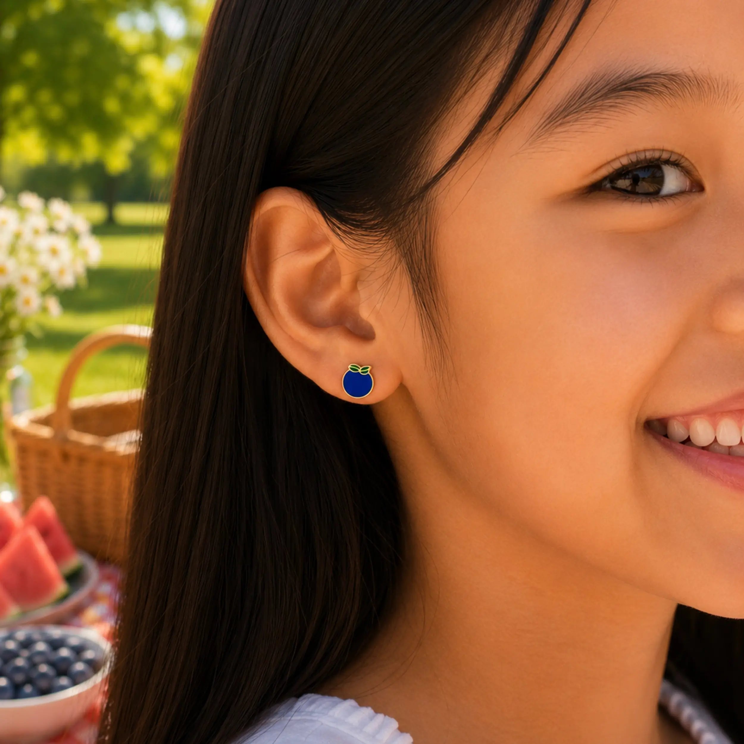 Blueberry Bliss Stud Earrings