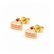Piece of Cake Stud Earrings