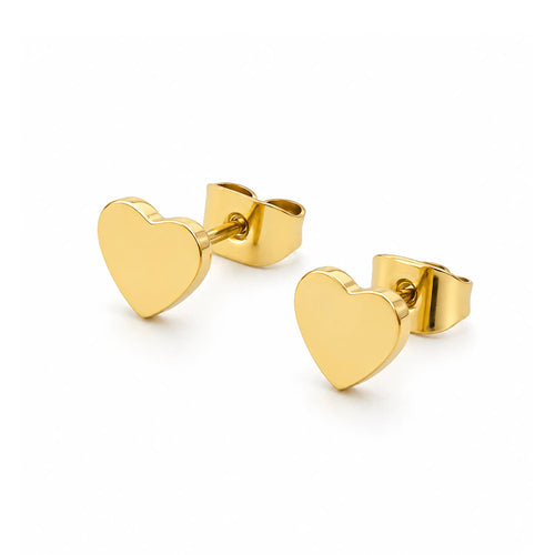 Classic Heart Stud Earrings