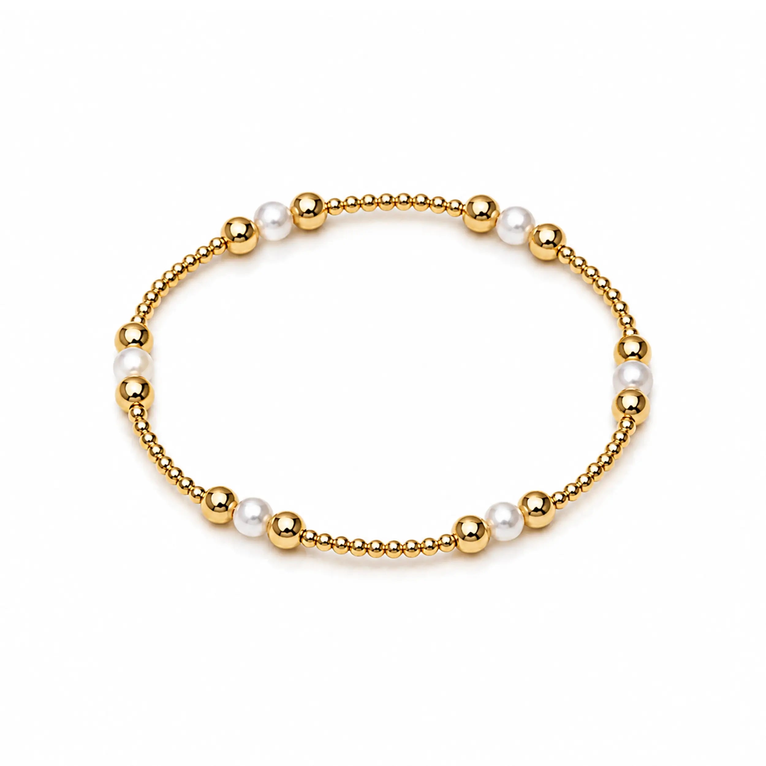 Gold & Pearls Bracelet