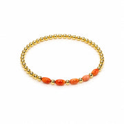 Bead & Coral Bracelet