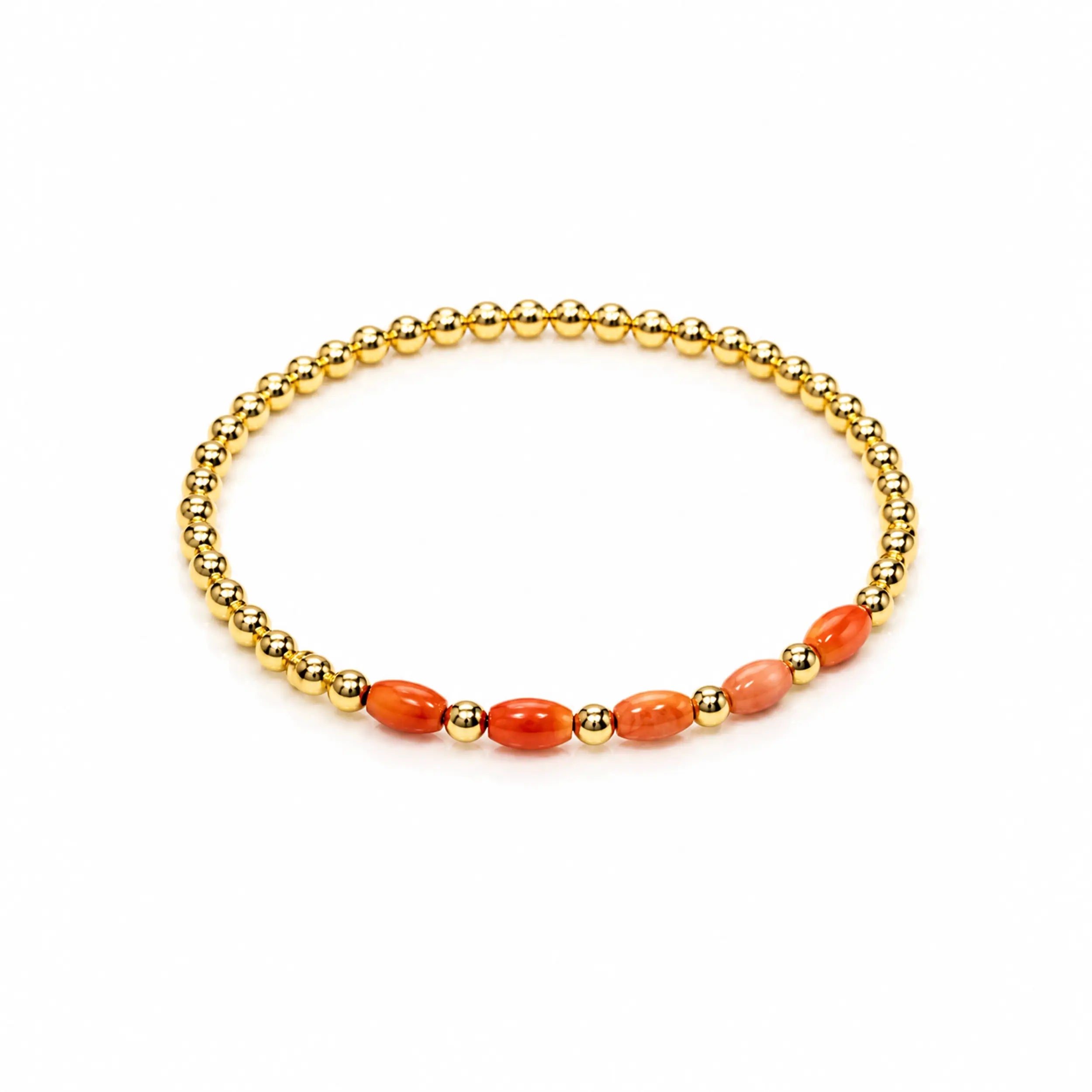Bead & Coral Bracelet