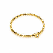 Bubble Heart Pendant Bracelet