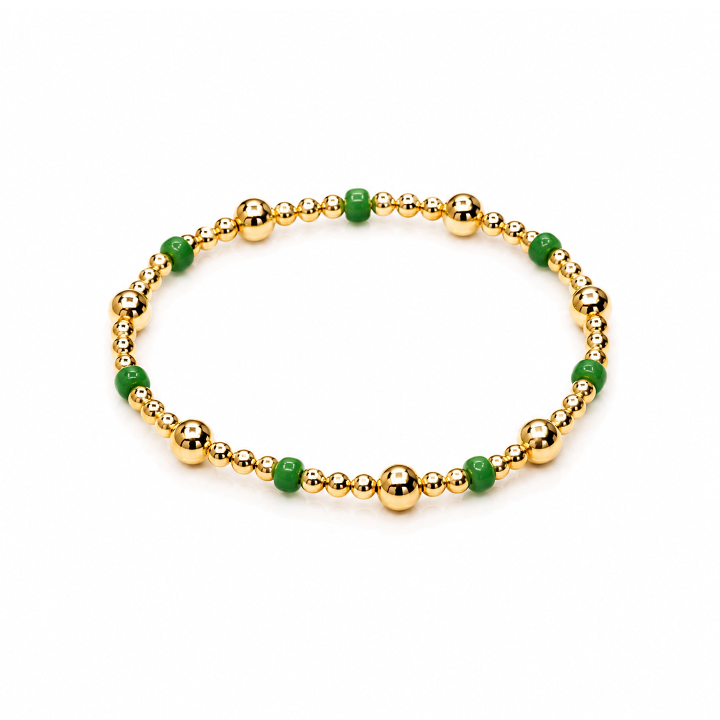 Apple Green Bead Bracelet