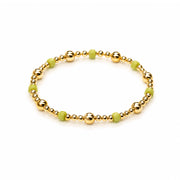 Lime Green Bead Bracelet