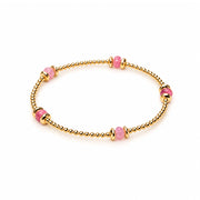 Pink Spacer Bead Bracelet