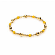 Lemon Yellow Bead Bracelet
