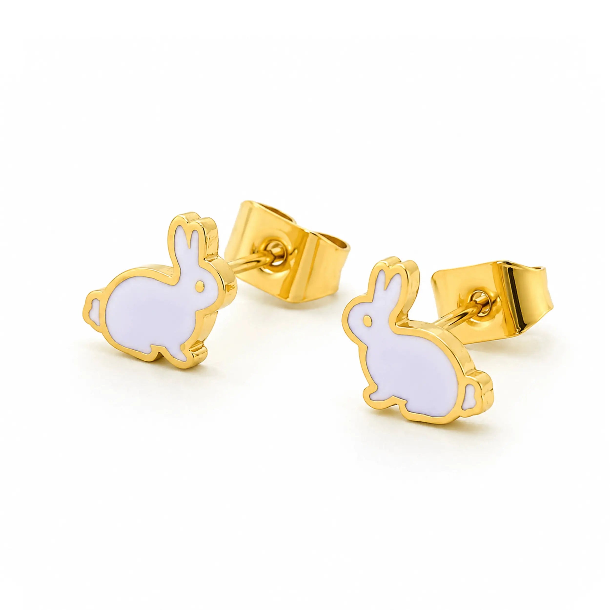 Hoppy Bunny Stud Earrings