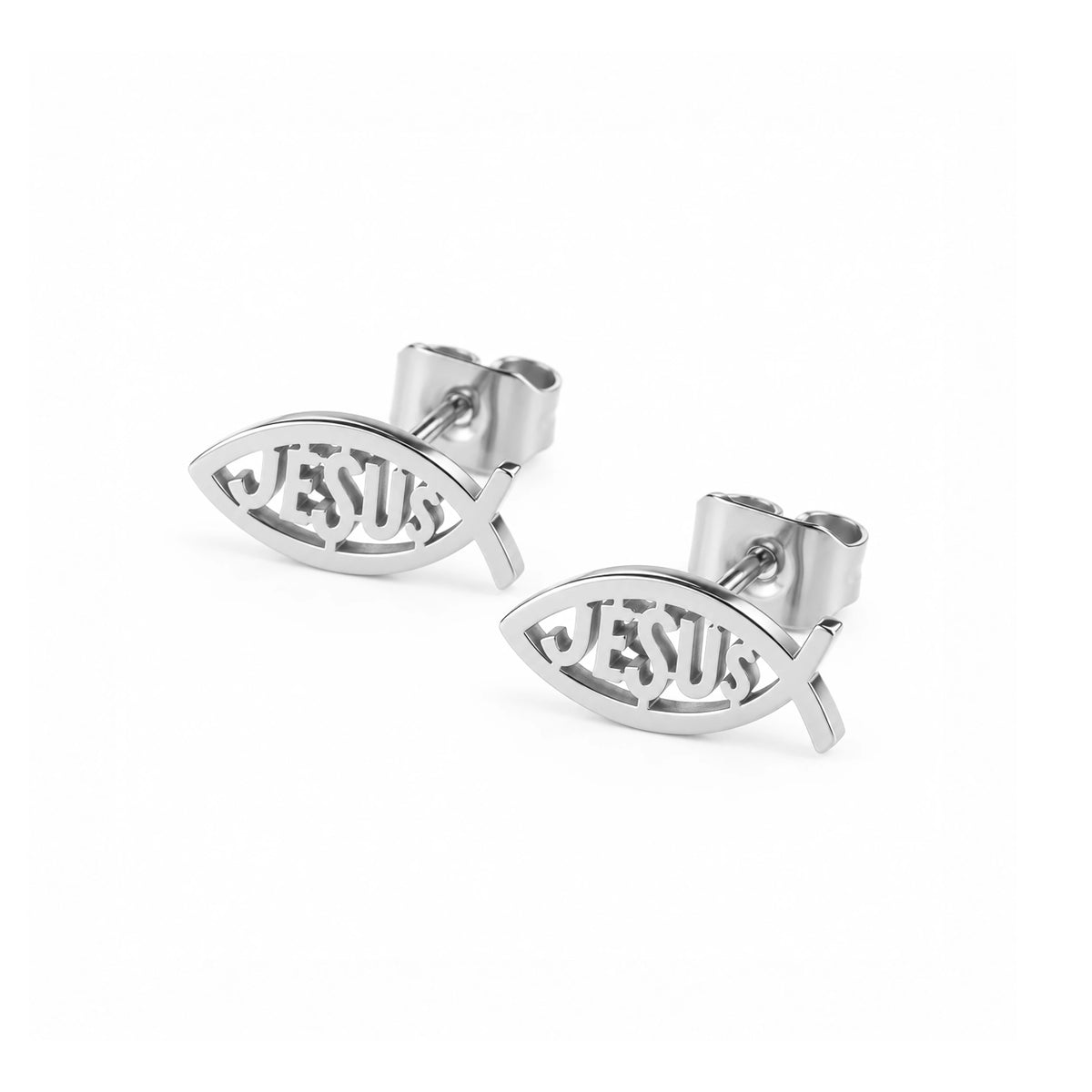 Faithful Fish Stud Earrings