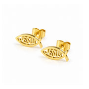 Faithful Fish Stud Earrings