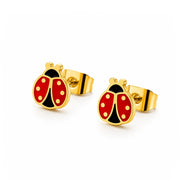 Lucky Ladybug Stud Earrings