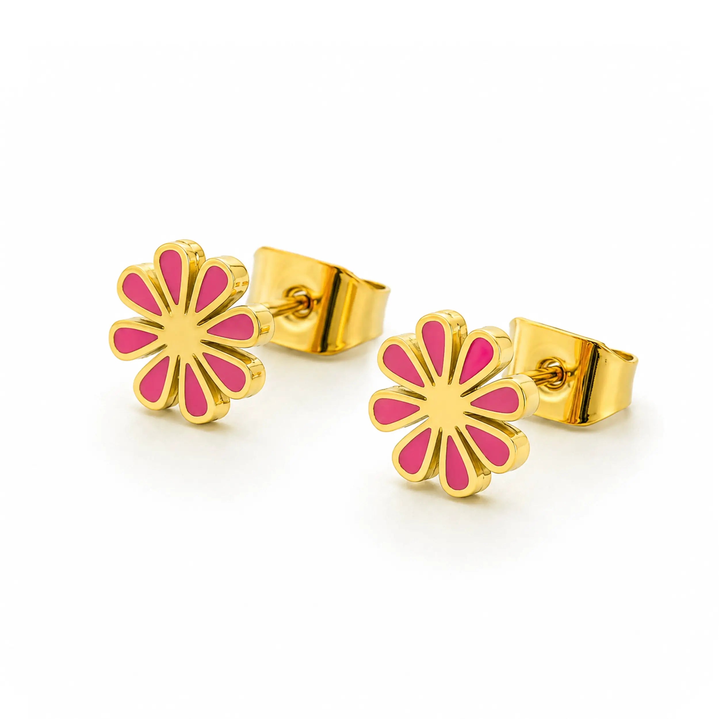 Pink Blossom Stud Earrings