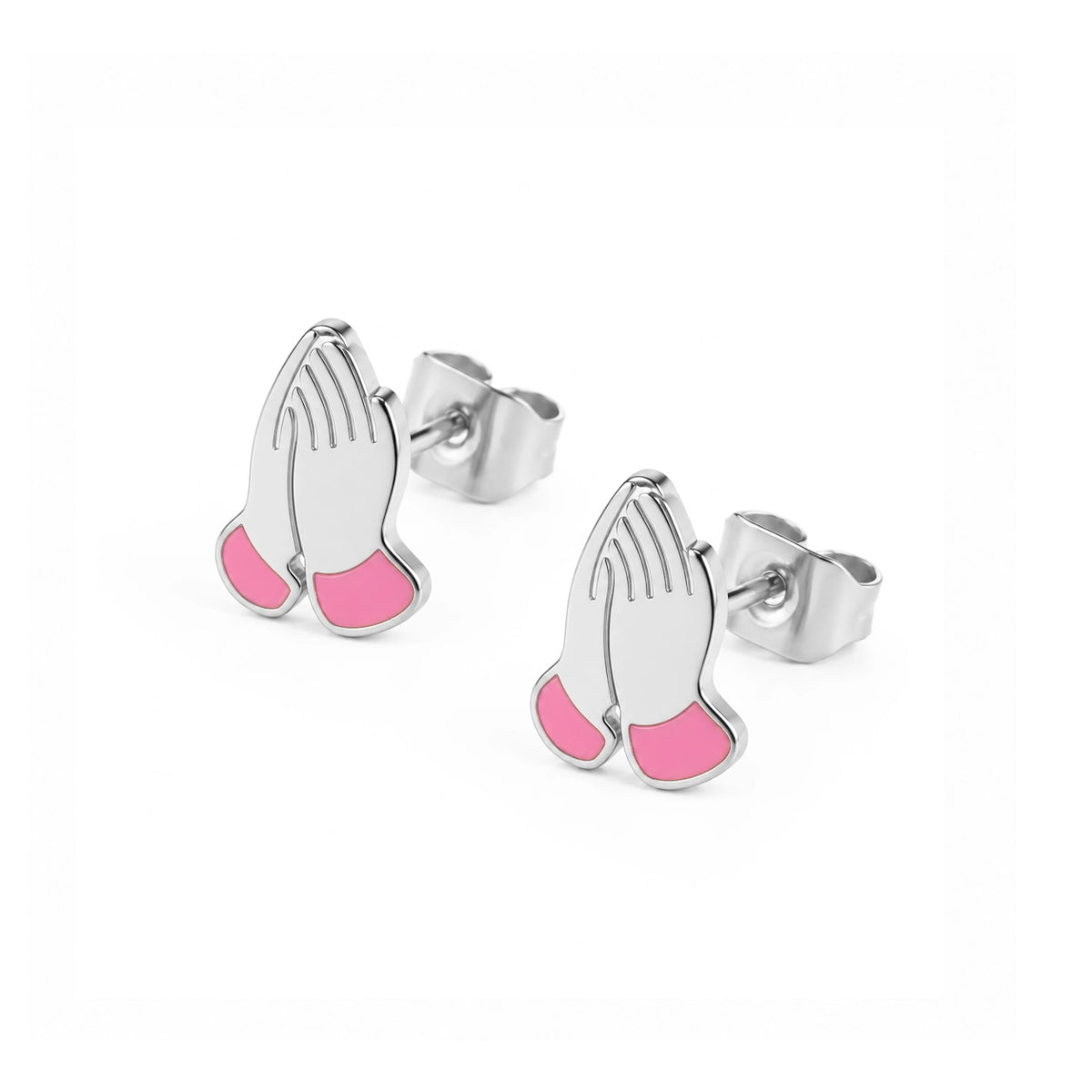 Praying Hands Stud Earrings