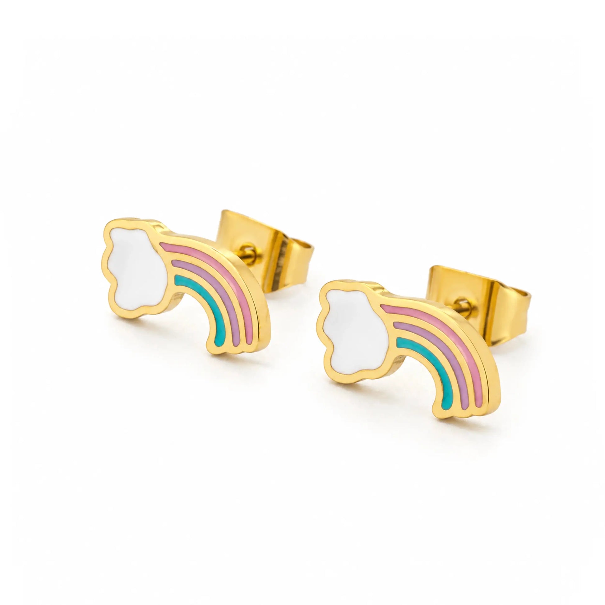 Rainbow Wishes Stud Earrings