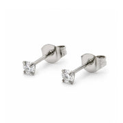 Sparkle Stud Earrings - Silver