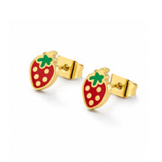 Summer Strawberry Stud Earrings