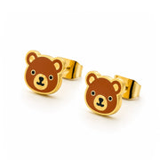 Teddy Bear Stud Earrings
